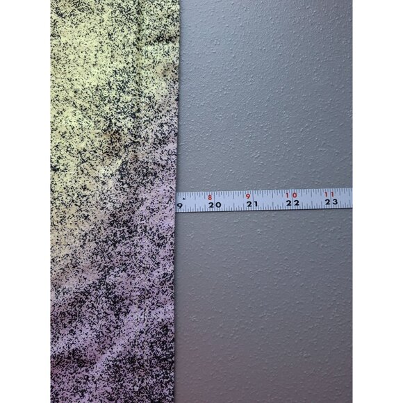 Adidas Women Cropped T Shirt L Oversized Pastel Splatter Yellow Purple Lagenlook - Picture 6 of 6